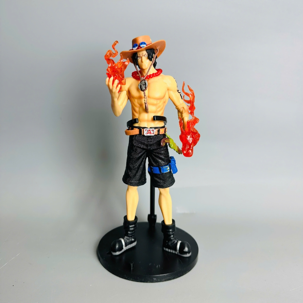 Mô Hình One Piece Ace Có Gậy Chống Lưng 21cm