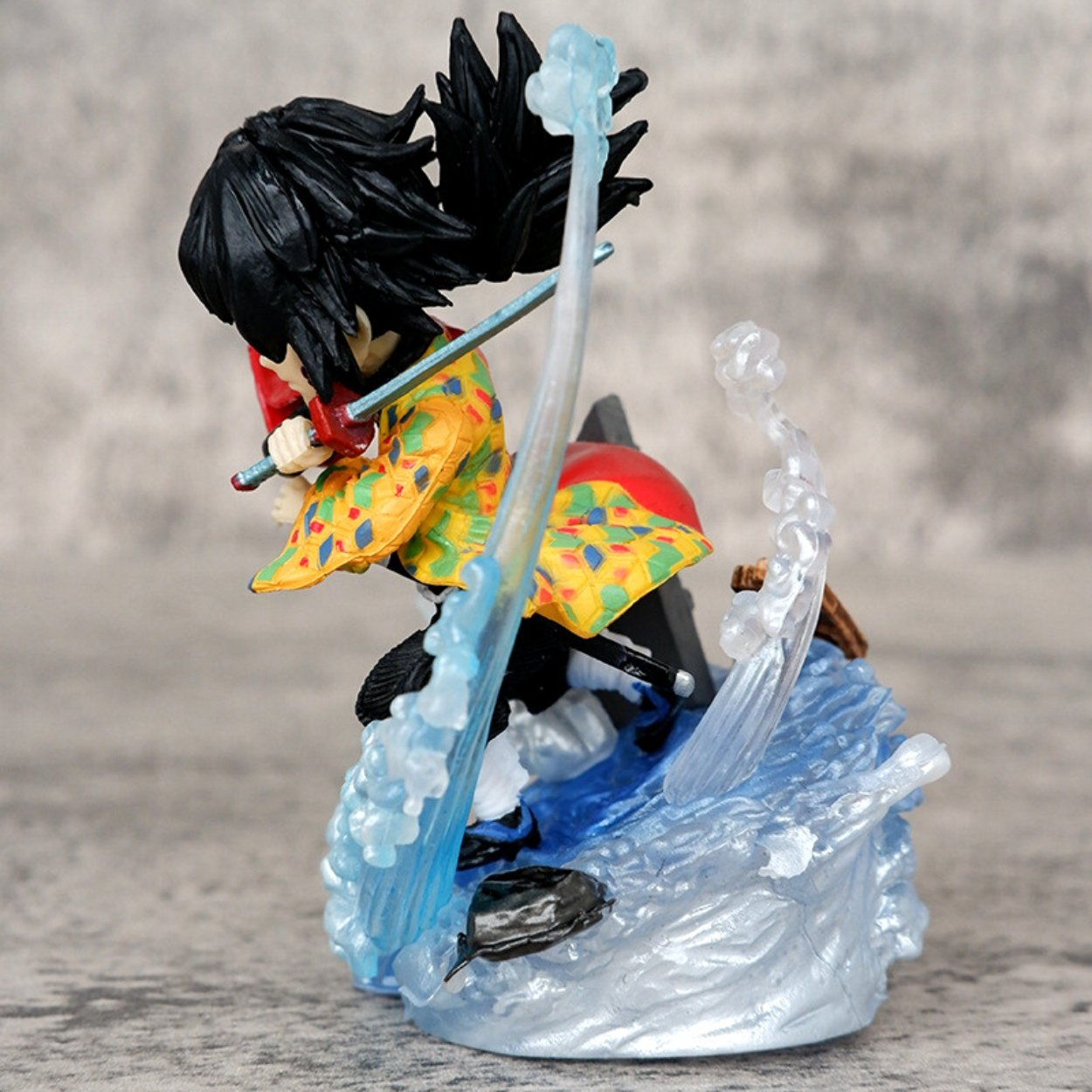 Mô Hình Tomioka Giyuu Thuỷ Trụ chibi Thanh Gươm Diệt Quỷ 10cm