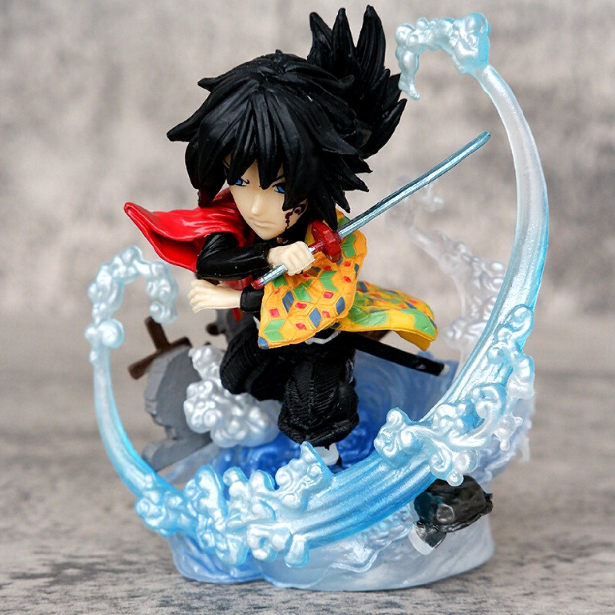 Mô Hình Tomioka Giyuu Thuỷ Trụ chibi Thanh Gươm Diệt Quỷ 10cm
