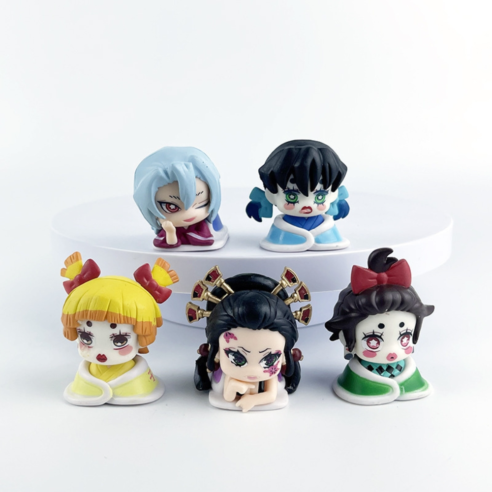 Set 5 Mô Hình Kimetsu no Yaiba Chibi Cute Trang Trí