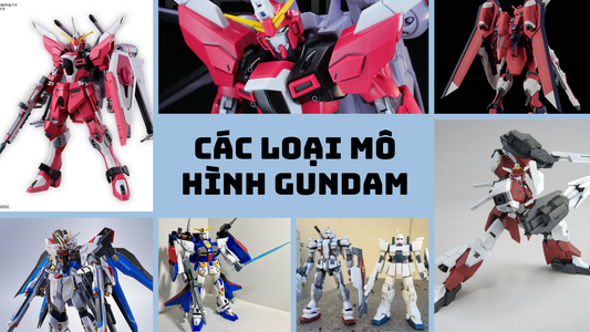 Các loại mô hình Gundam: Phân loại, cấp độ & lựa chọn phù hợp