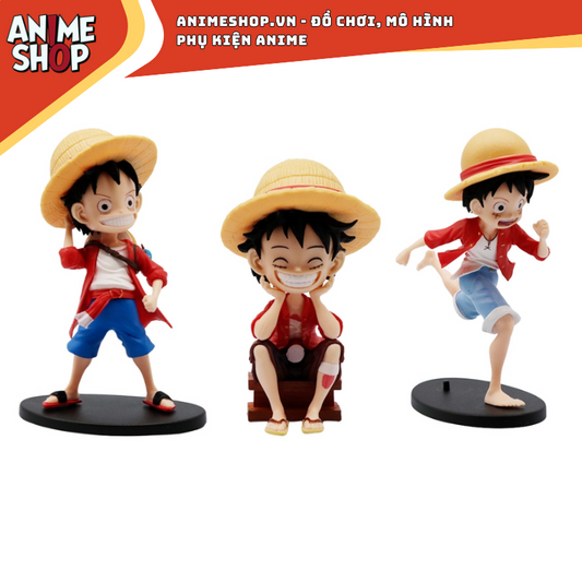 Combo 3 Mô Hình One Piece Luffy 13cm