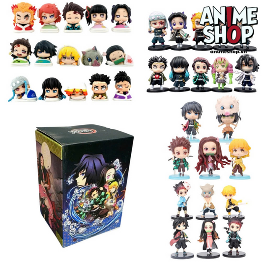 Hộp Mù 12 Mô Hình Nhân Vật Kimetsu no Yaiba - Blind Box Thử Nhân Phẩm