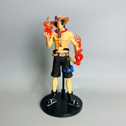 Mô Hình One Piece Ace Dáng Thẳng Có Gậy Chống Lưng 21cm