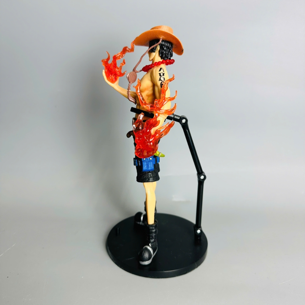 Mô Hình One Piece Ace Dáng Thẳng Có Gậy Chống Lưng 21cm