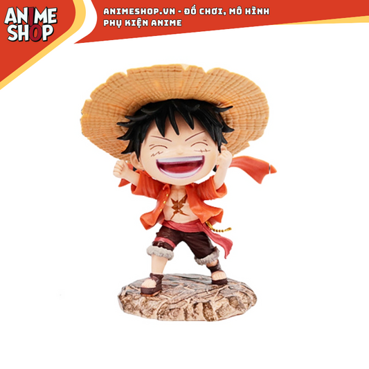 Mô Hình One Piece Luffy Chibi cao 15cm