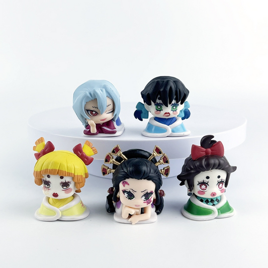Set 5 Mô Hình Kimetsu no Yaiba Chibi Cute Trang Trí